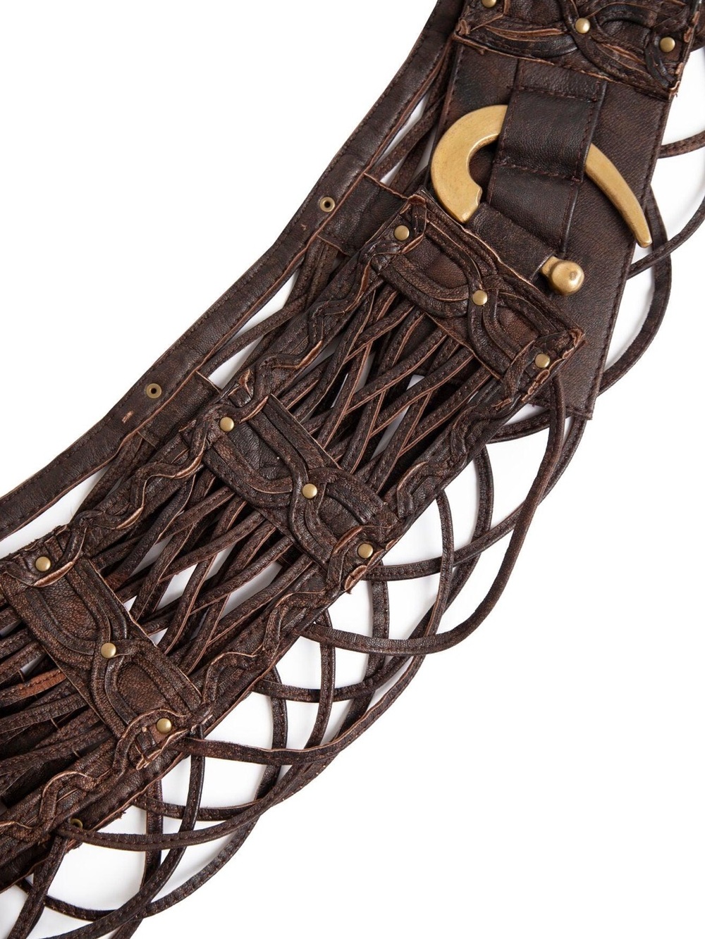 HIPSTERR Lulu Brown Leather Belt Medium